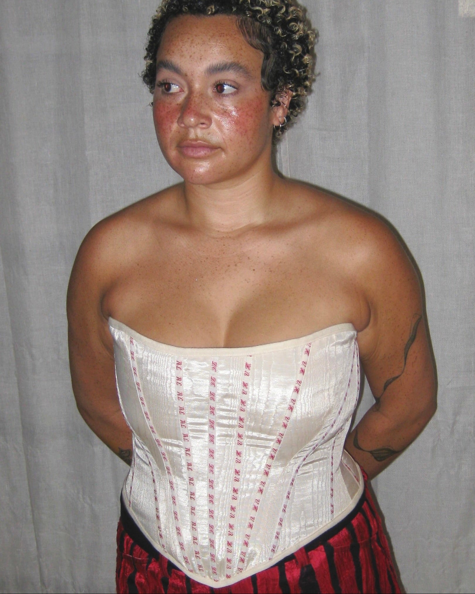 Vintage Laundry Tape Strapless Corset