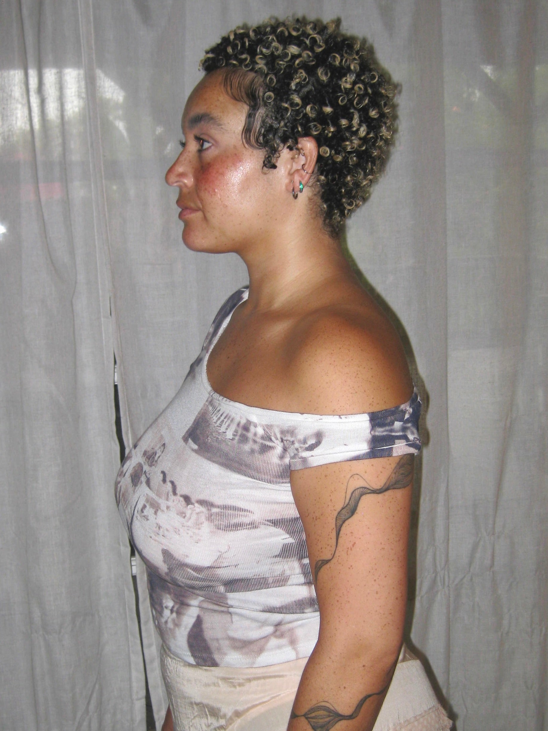 Cyanotype Asymmetrical Baby T