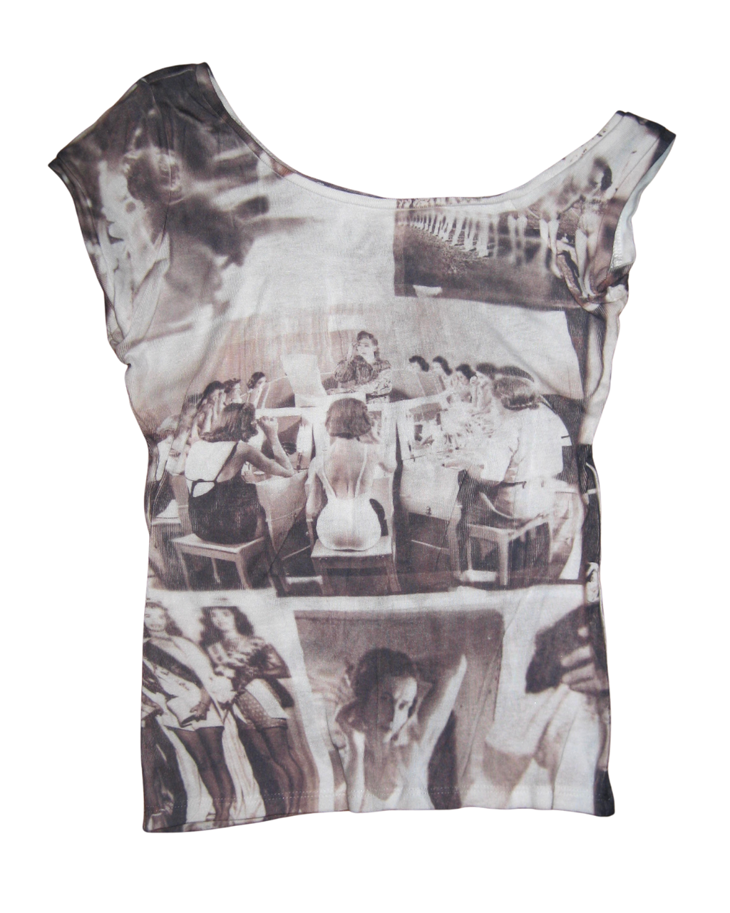 Cyanotype Asymmetrical Baby T