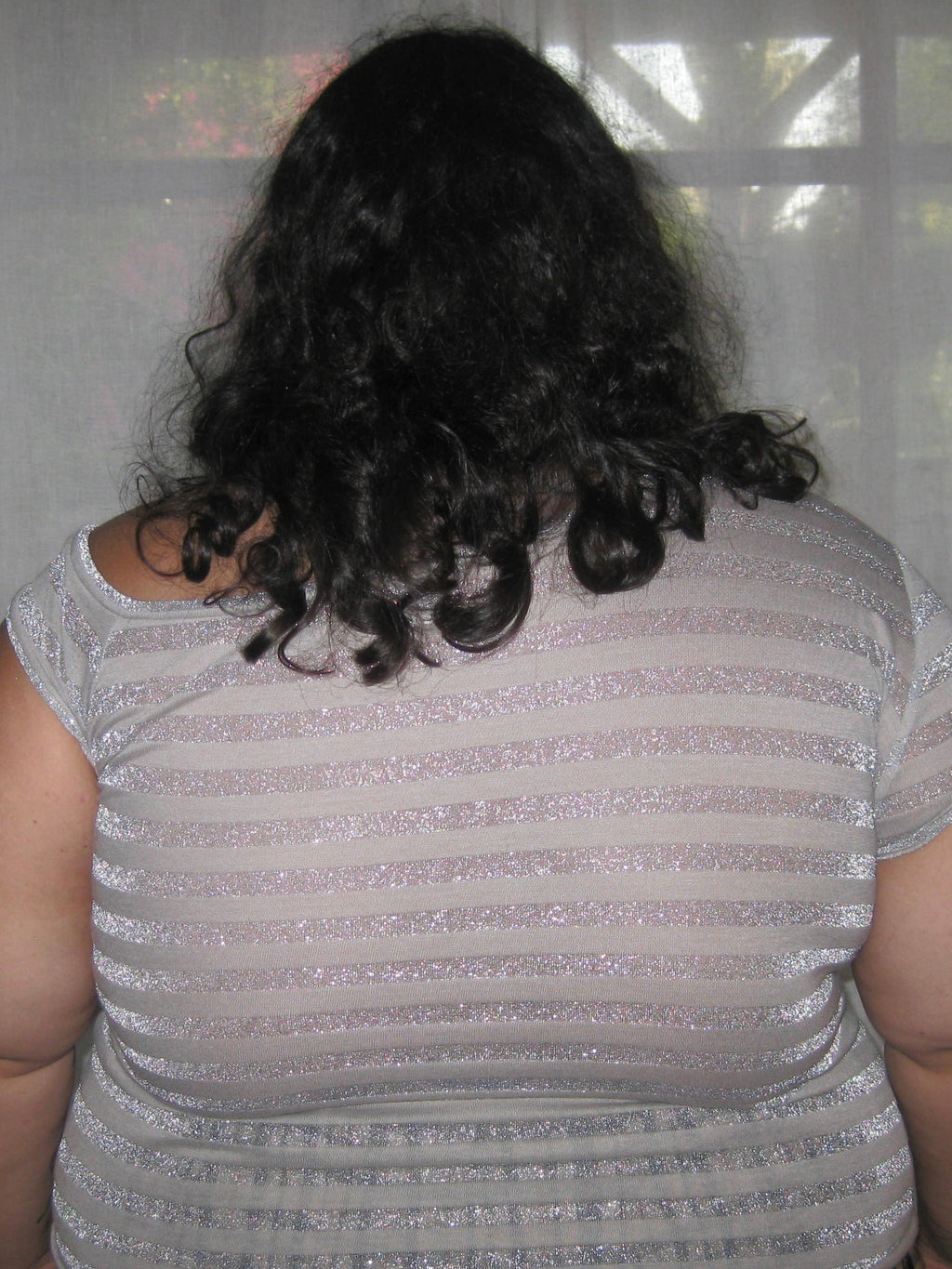 Silver Sparkly Asymmetrical Baby T