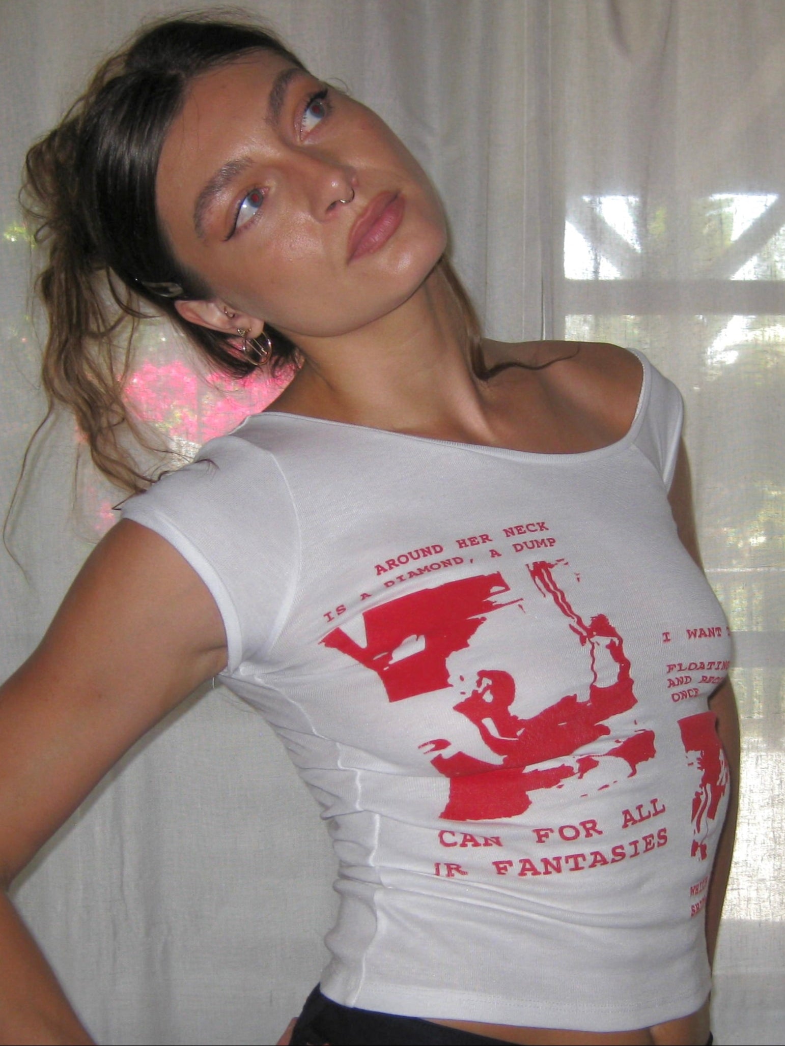 Collage Asymmetrical Baby T