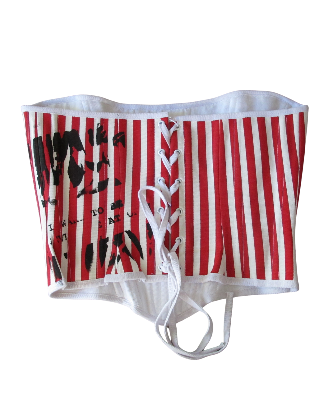 Striped Strapless Corset