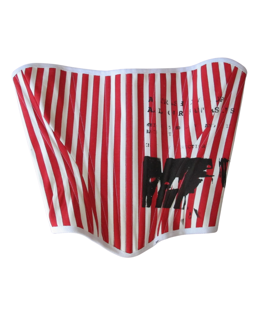 Striped Strapless Corset